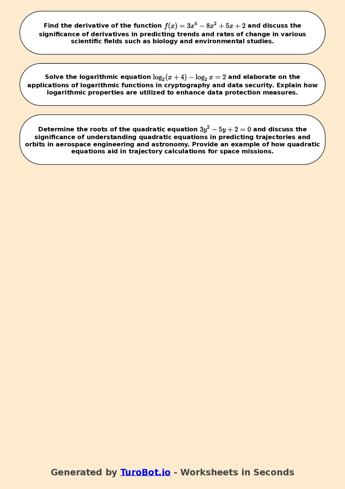 Math - Year 11 - Pre-calculus
