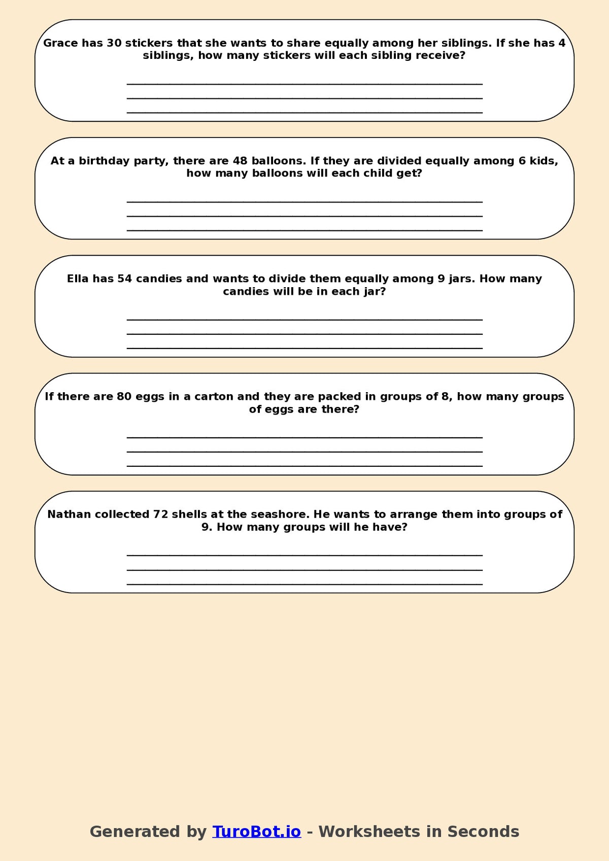 Math - Year 5 - Multiplication & Division