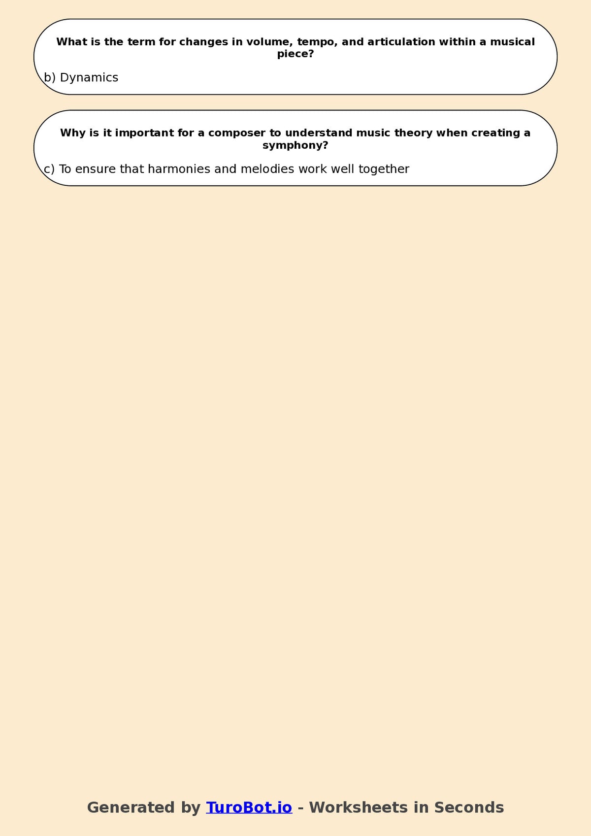 Year 11 Music Multiple Choice Worksheet – Music Theory Fundamentals