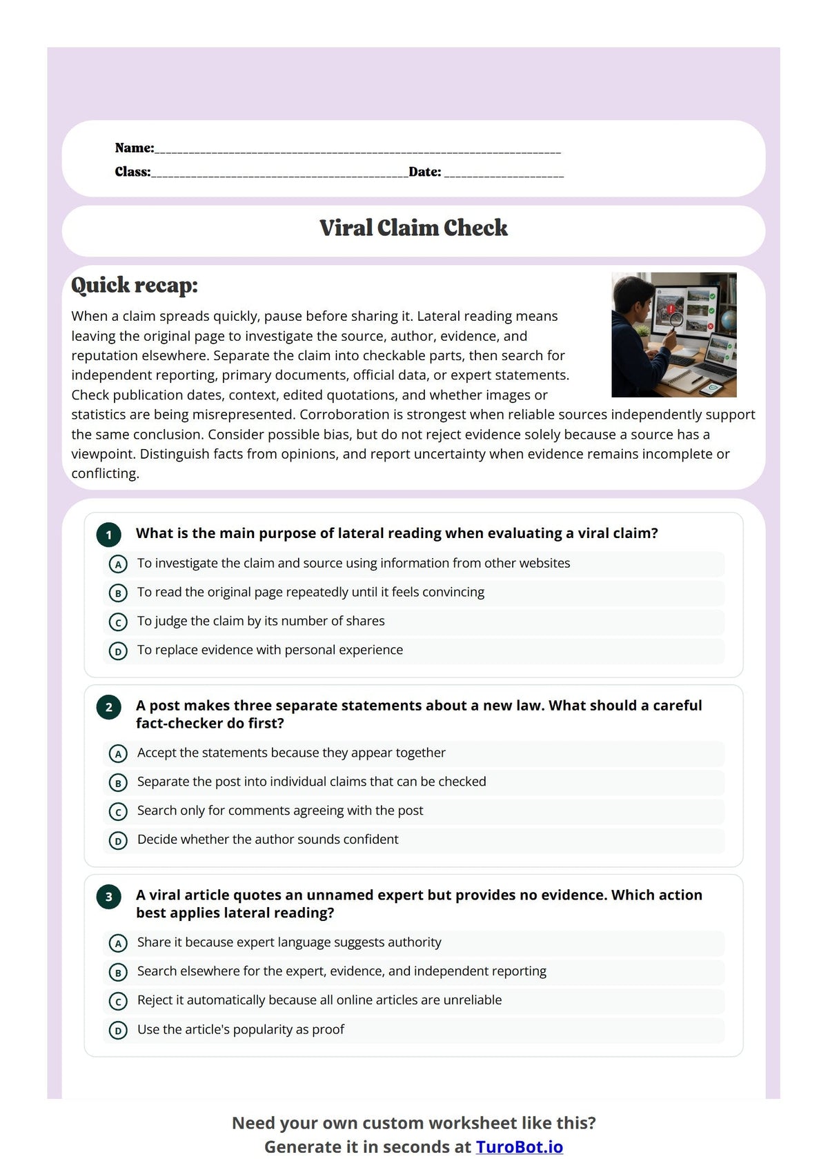 Viral Claim Check preview