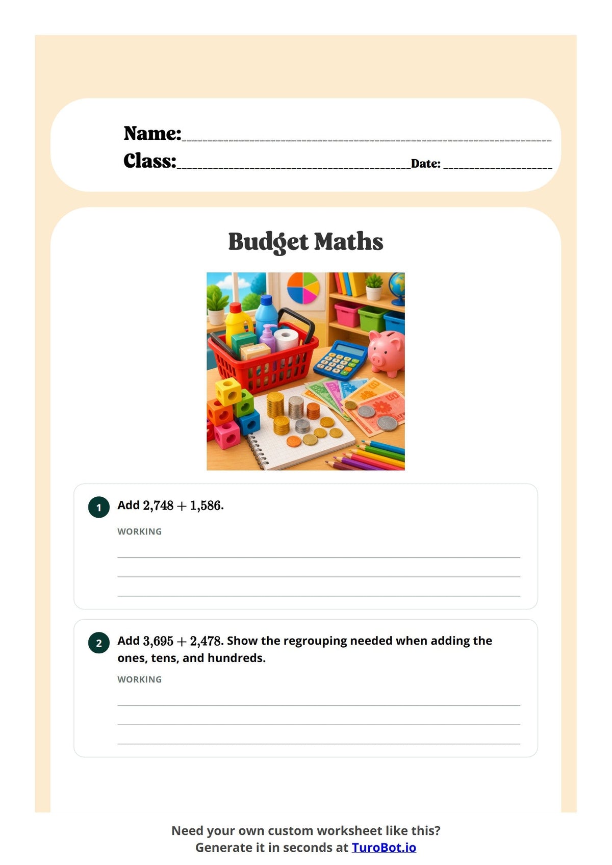 Budget Maths preview