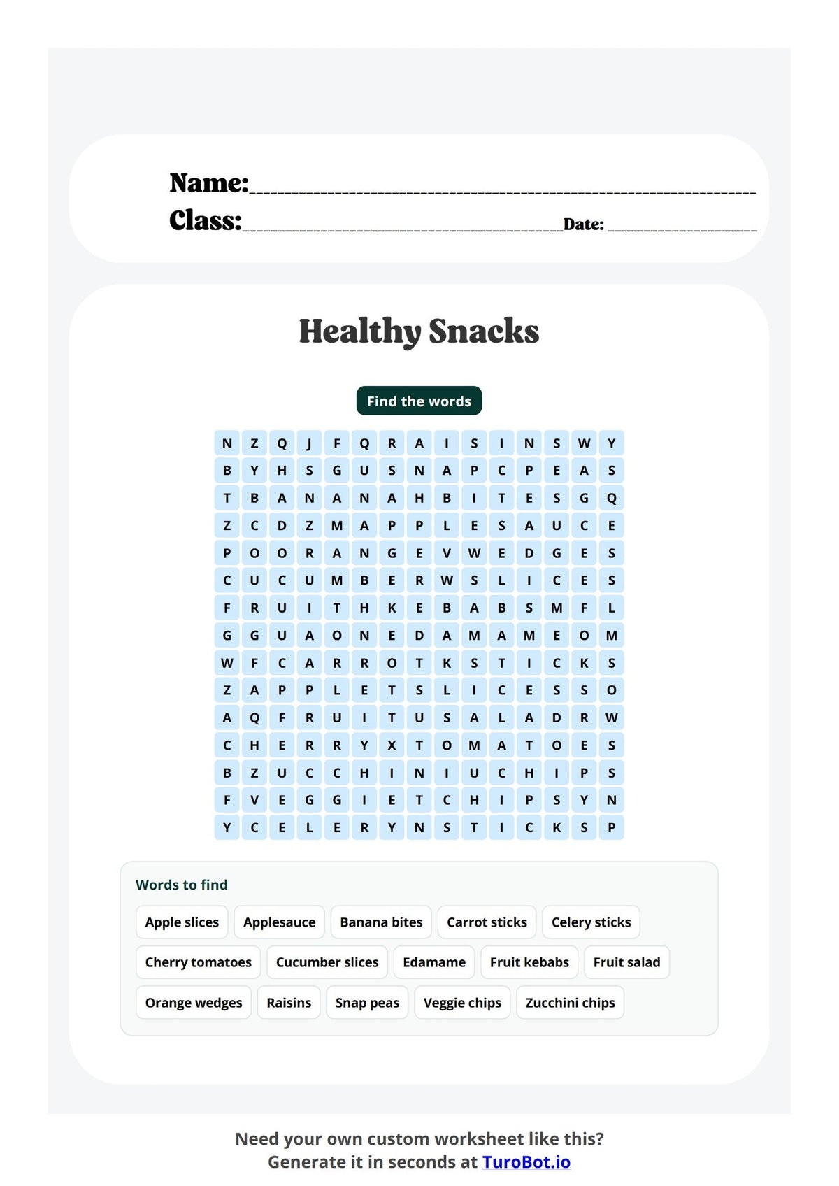 Fruit and Vegetable Snacks preview