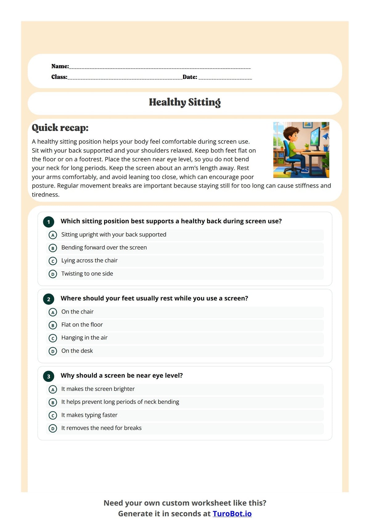 Healthy Sitting preview