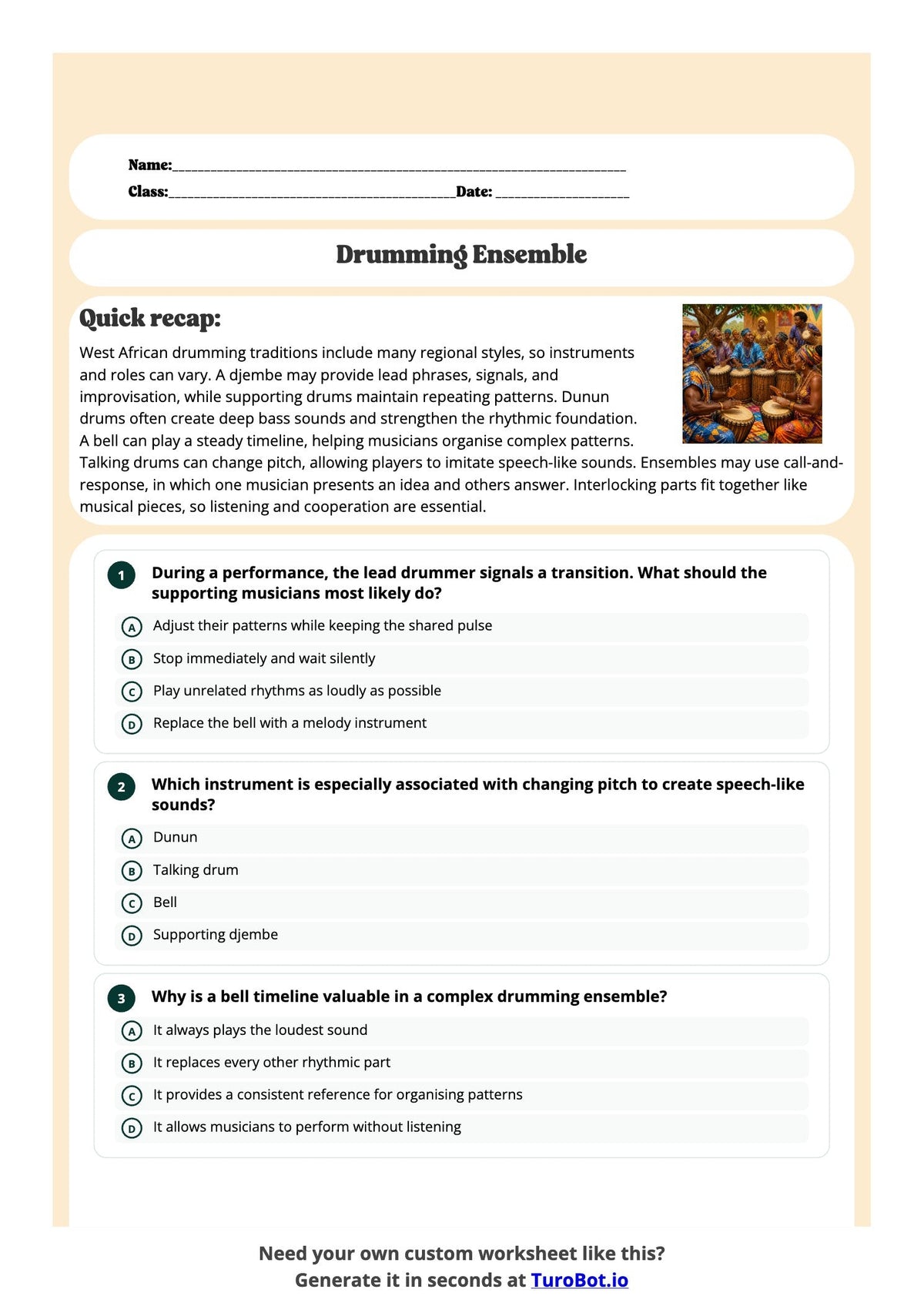 Drumming Ensemble preview