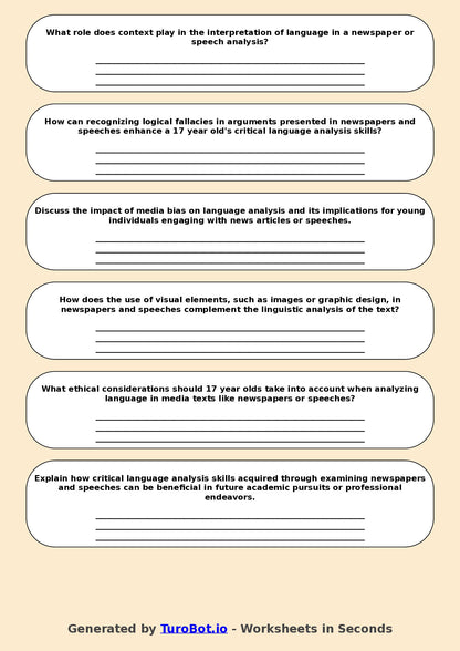 English - Year 12 - Critical Language Analysis