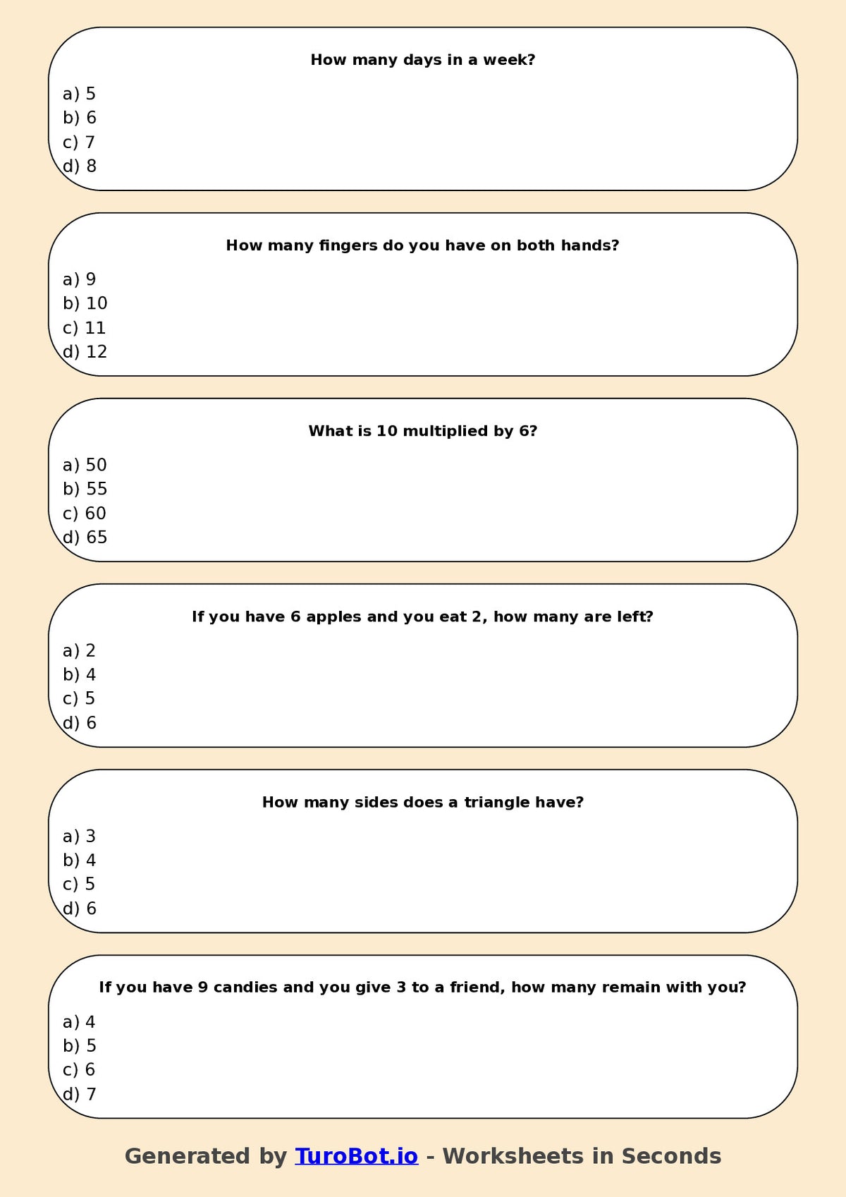 Math - Multiplication - Year 3 - Multiply by 6