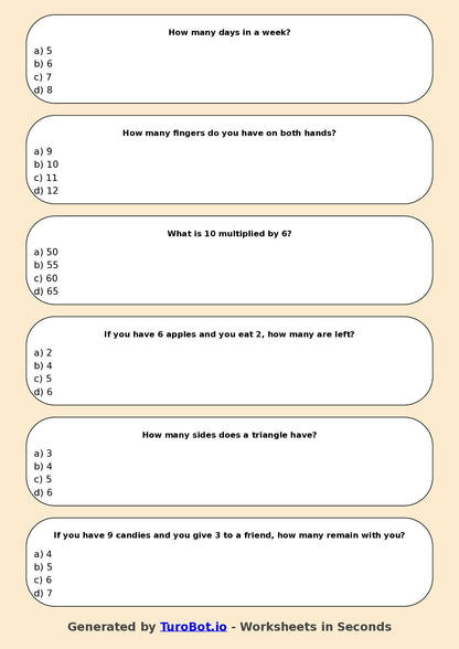 Math - Multiplication - Year 3 - Multiply by 6