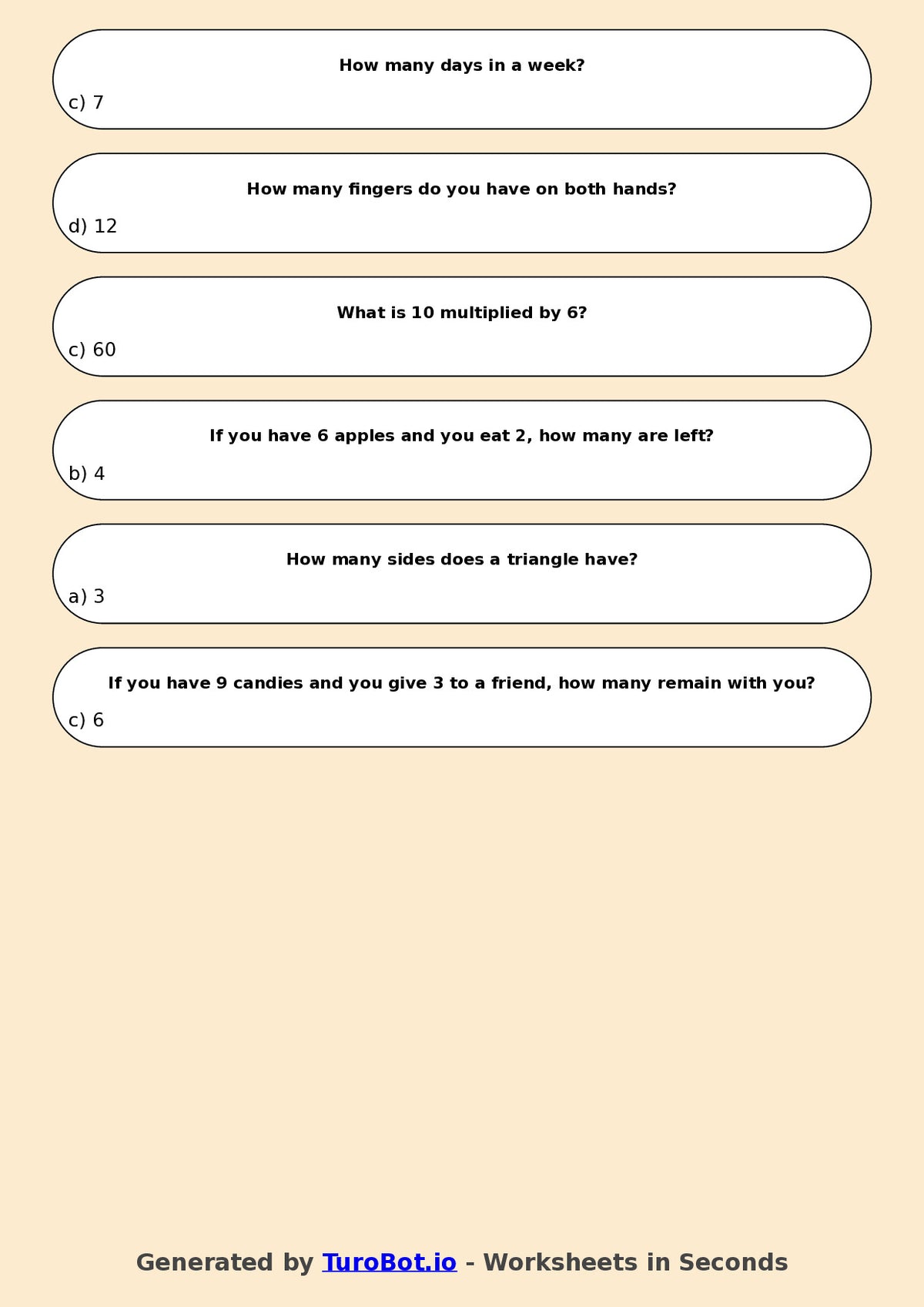 Math - Multiplication - Year 3 - Multiply by 6