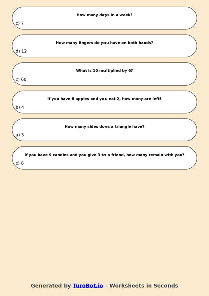 Math - Multiplication - Year 3 - Multiply by 6
