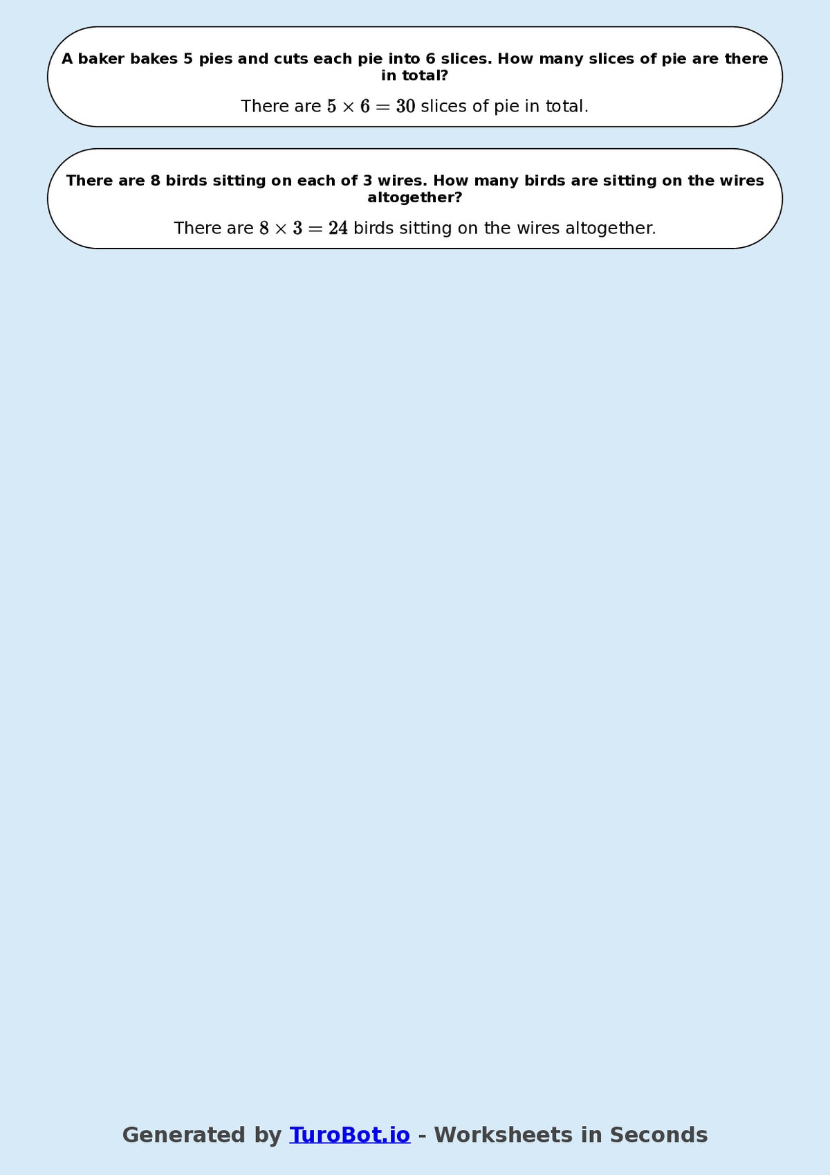 Math - Multiplication - Year 3 - Word Problems Arrays and Groups