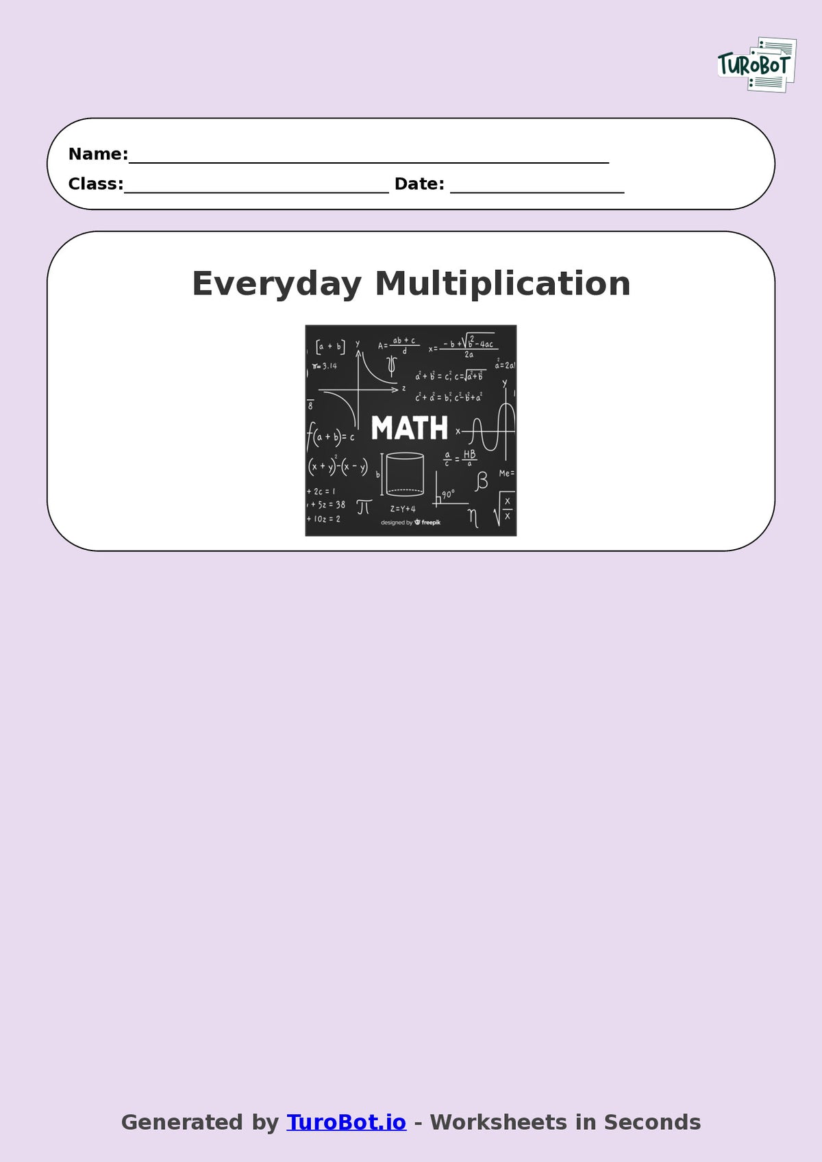 Math - Multiplication - Year 3 - Word Problems Everyday Multiplication