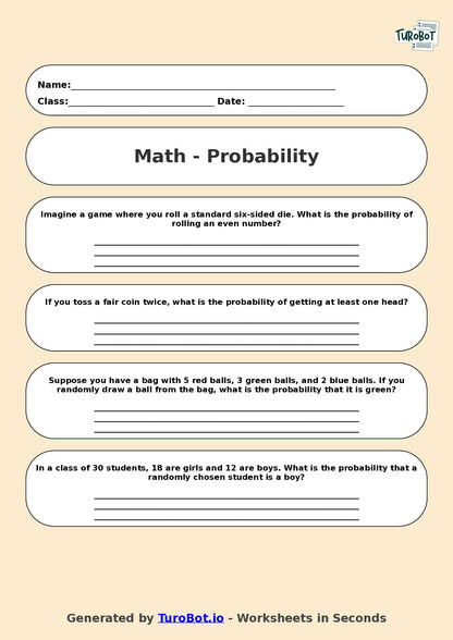 Math - Year 10 - Probability