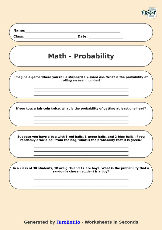 Math - Year 10 - Probability