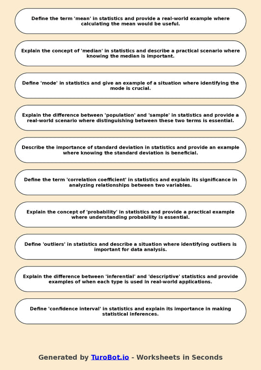 Math - Year 10 - Statistics