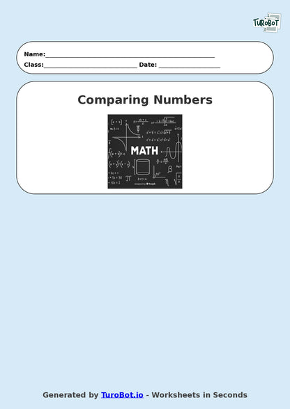 Math - Year 2 - Comparing Numbers