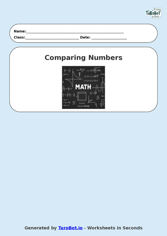Math - Year 2 - Comparing Numbers