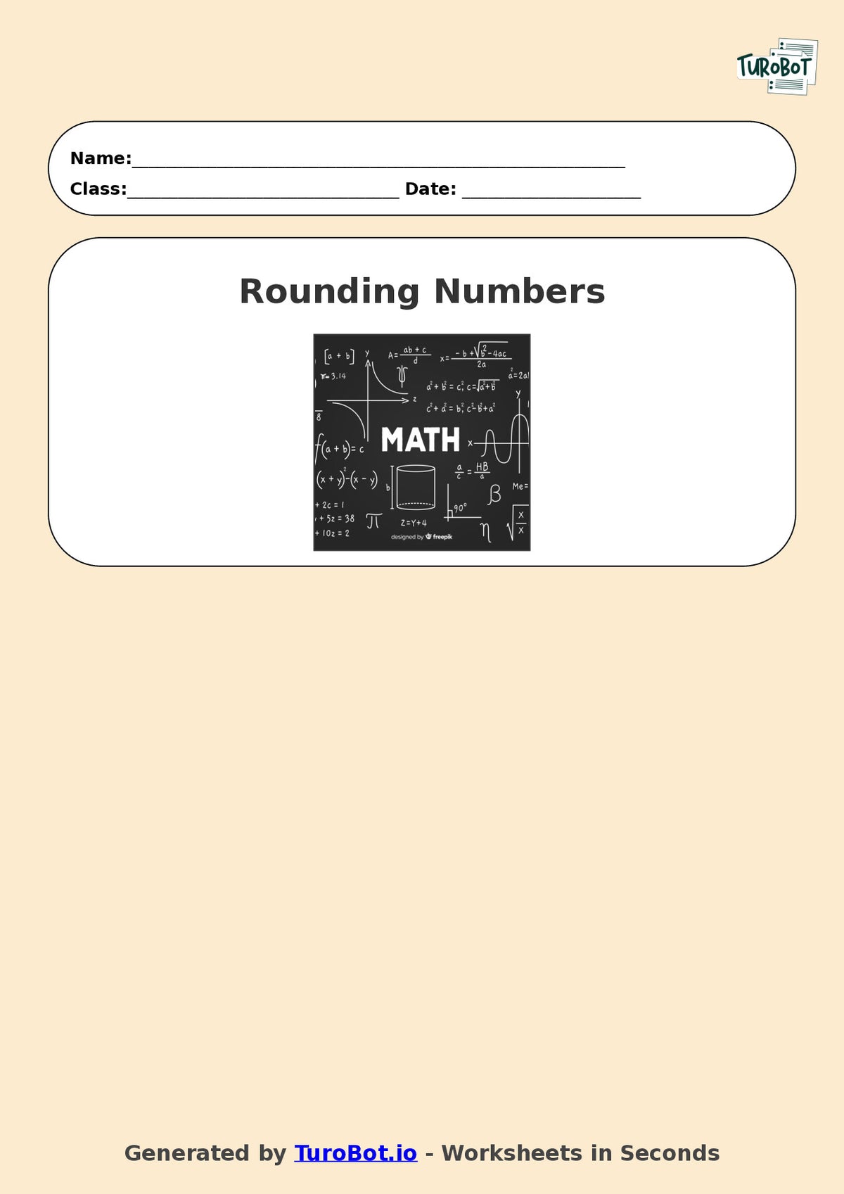 Math - Year 4 - Rounding Numbers