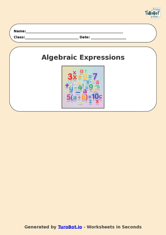 Year 6 Math Worksheet – Evaluating Algebraic Expressions 2