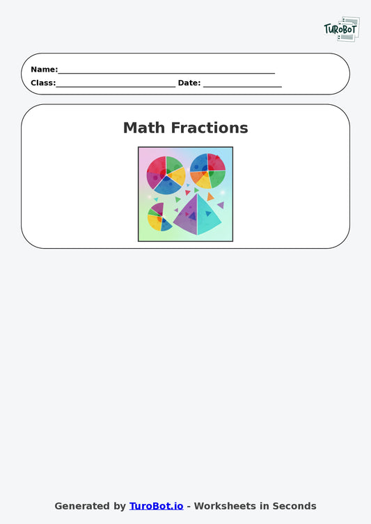 Year 6 Math Worksheet – Fractions of Shapes (Abstract)