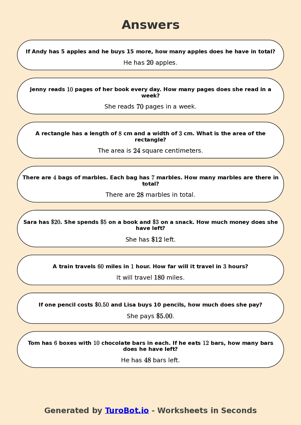 Year 6 Math Worksheet – Mixed Operations Word Problems 2