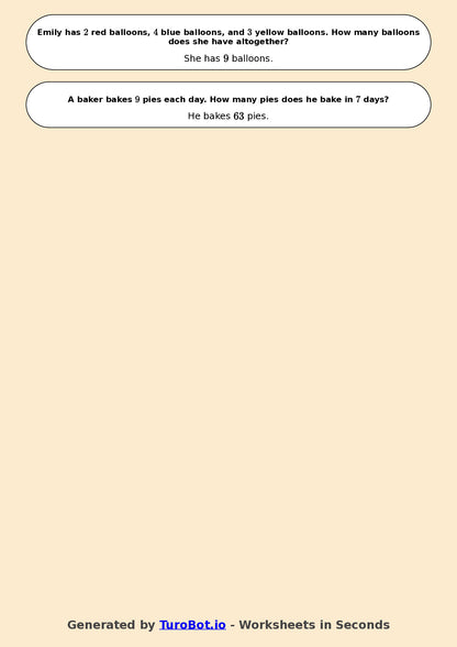 Year 6 Math Worksheet – Mixed Operations Word Problems 2