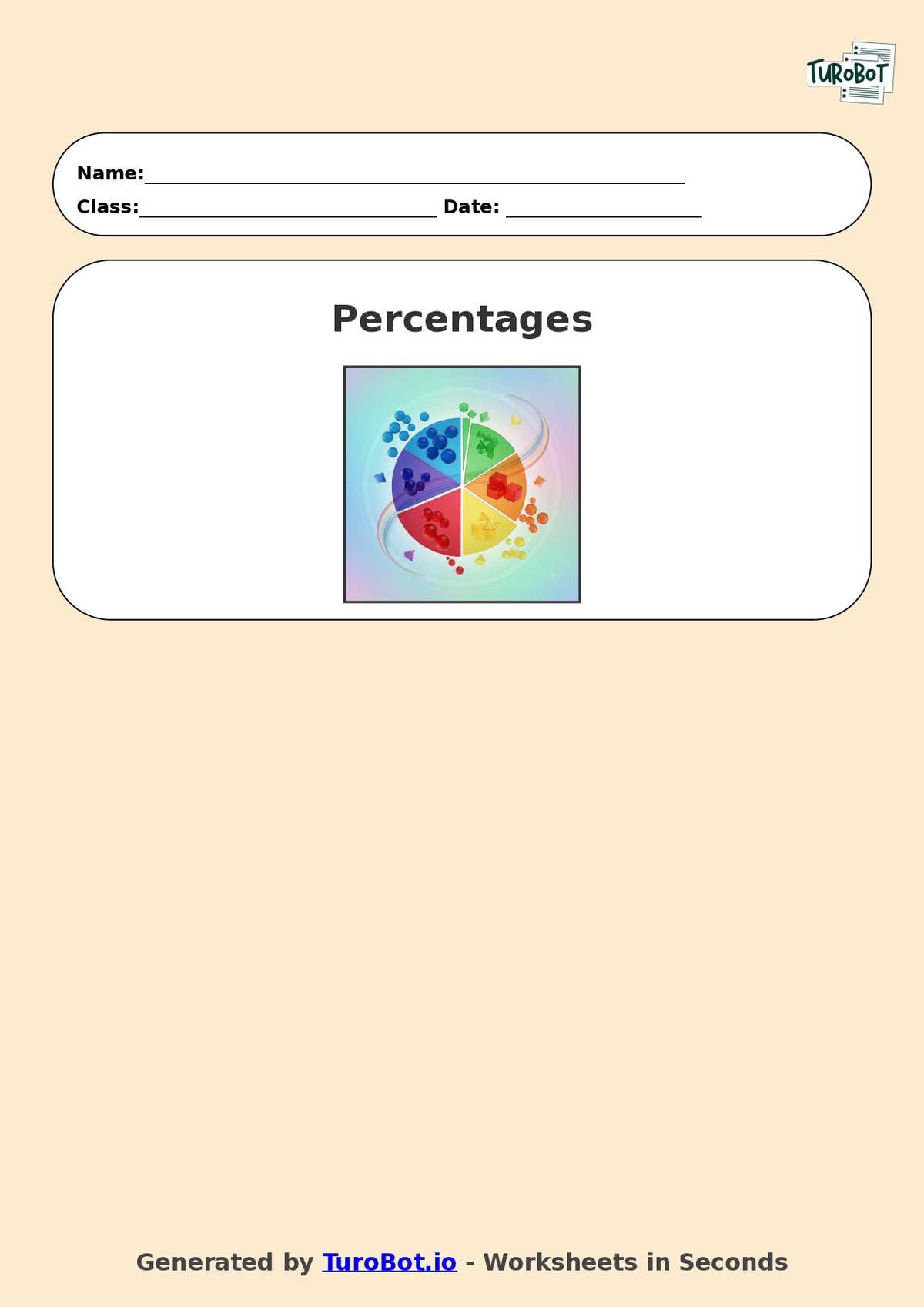Year 6 Math Worksheet – Percentages of Amounts