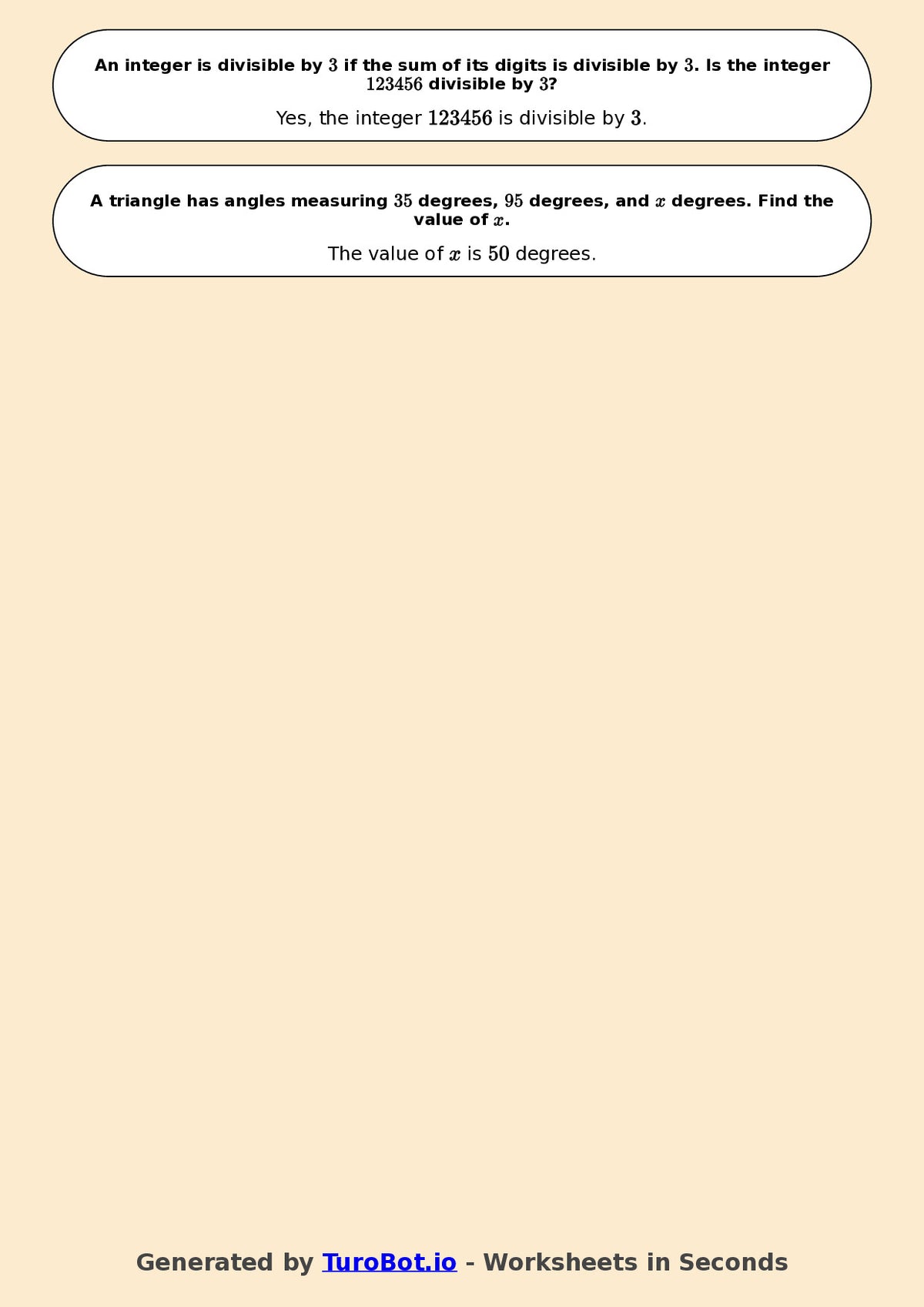 Year 7 Math Worksheet – Mixed Integer Operations 2