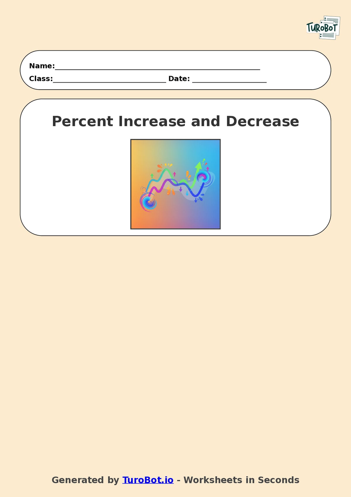 Year 7 Math Worksheet – Percent Increase and Decrease