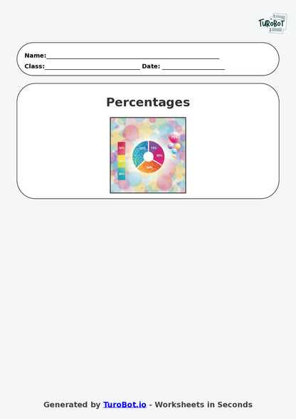 Year 7 Math Worksheet – Percentages of Amounts 2