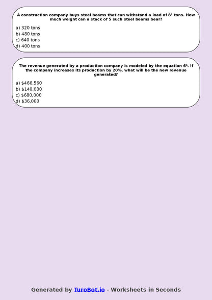 Math - Year 8 - Indices and Powers