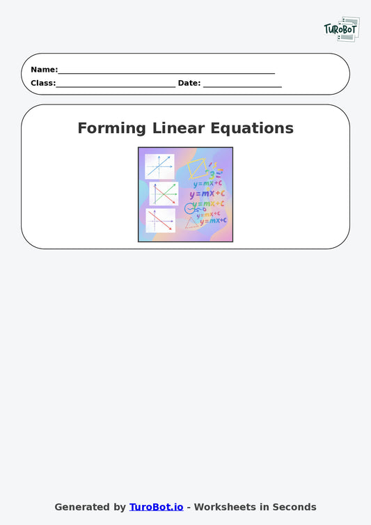 Year 8 Math Worksheet – Balancing Equations