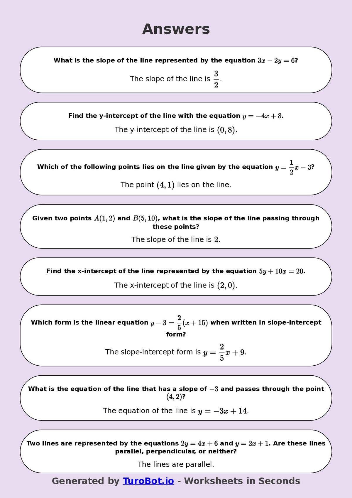 Year 8 Math Worksheet – Coordinates and Linear Graphs