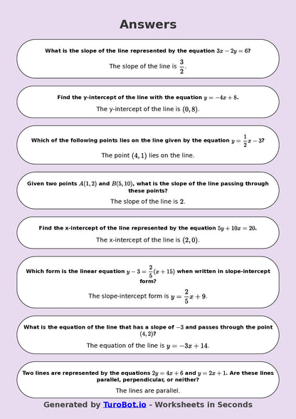 Year 8 Math Worksheet – Coordinates and Linear Graphs