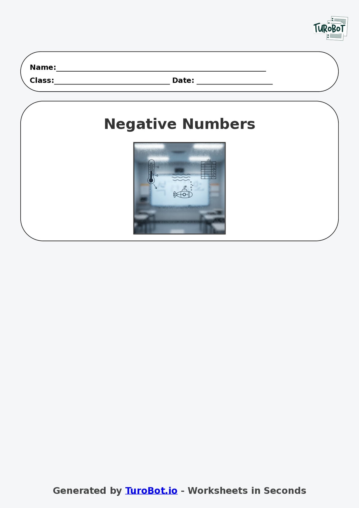 Year 8 Math Worksheet – Negative Number Word Problems 2