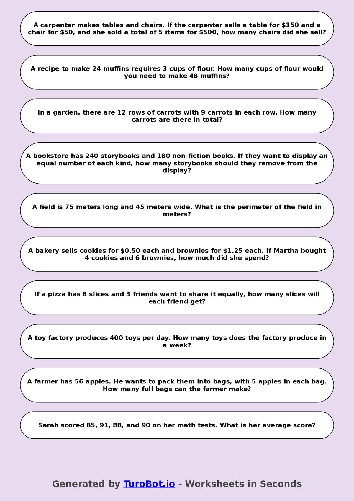 Math - Year 8 - Practical math