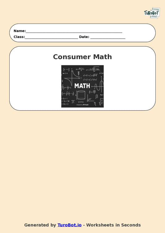 Math - Year 9 - Consumer math