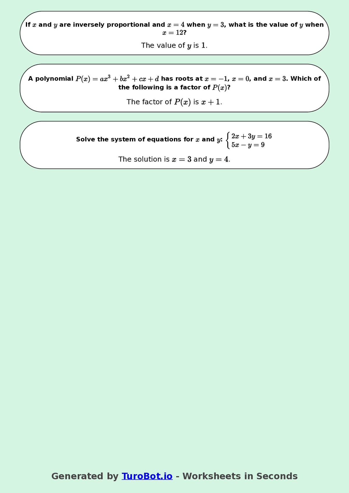 Year 9 Math Worksheet – Algebraic Patterns