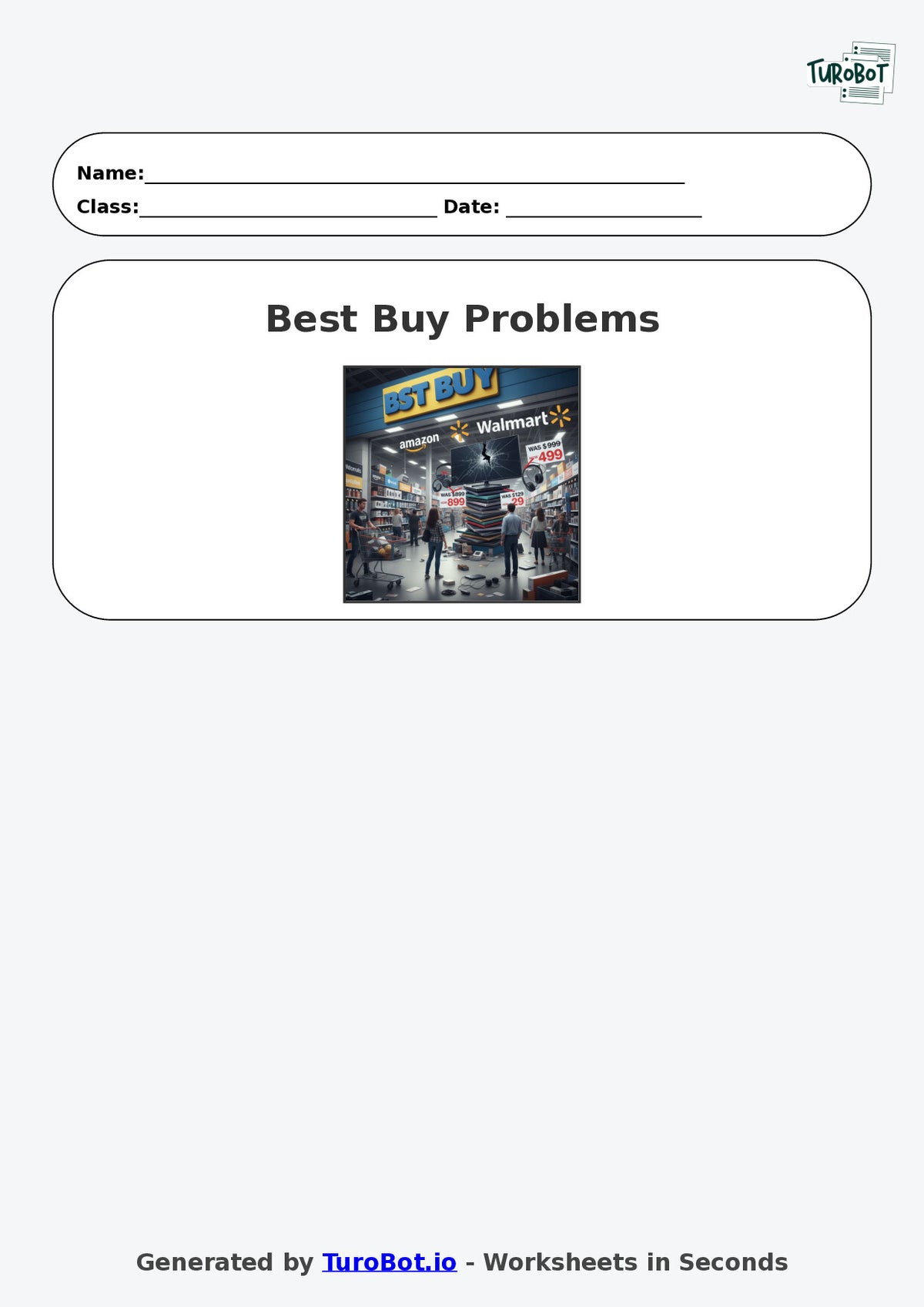 Year 9 Math Worksheet – Best Buy Problems