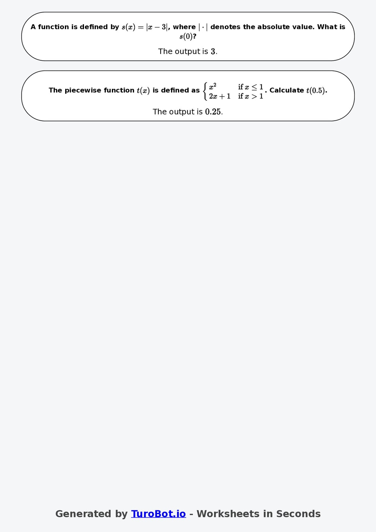 Year 9 Math Worksheet – Input and Output Tables 2