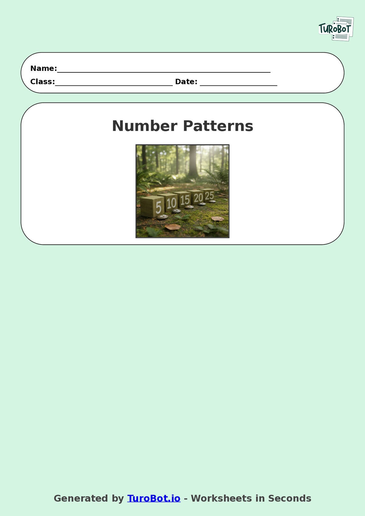 Year 9 Math Multiple Choice Worksheet – Number Patterns and Sequences 2