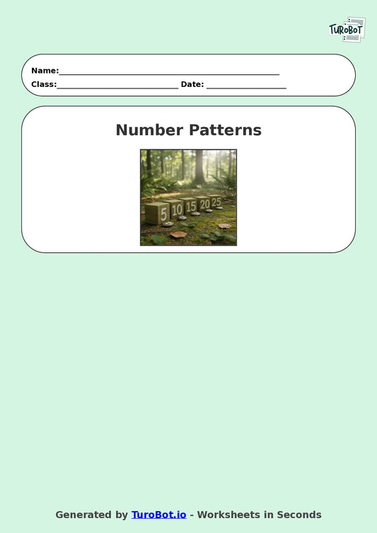 Year 9 Math Multiple Choice Worksheet – Number Patterns and Sequences 2