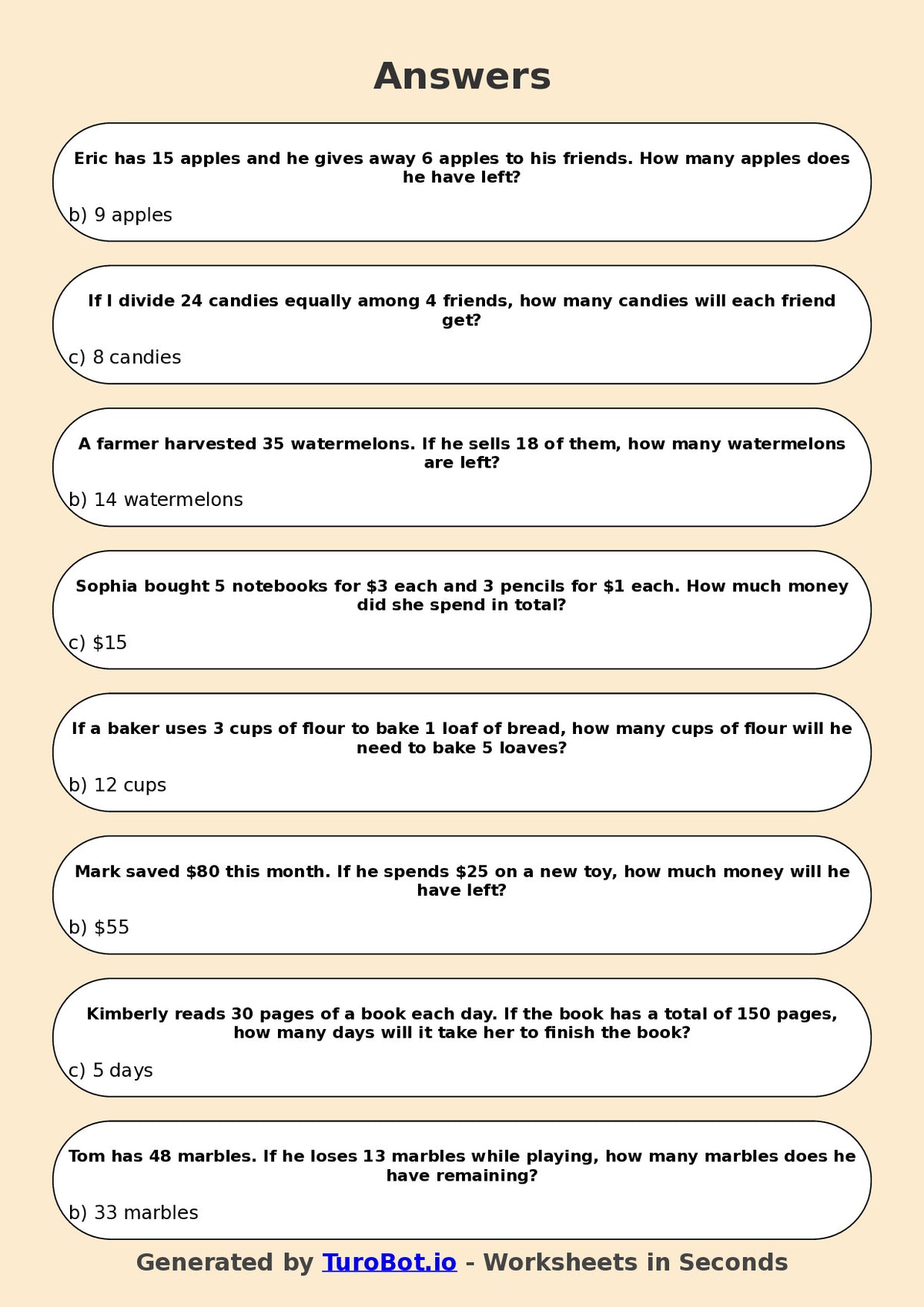 Year 7 Maths Multiple Choice Worksheet – Integer Operations Using Context