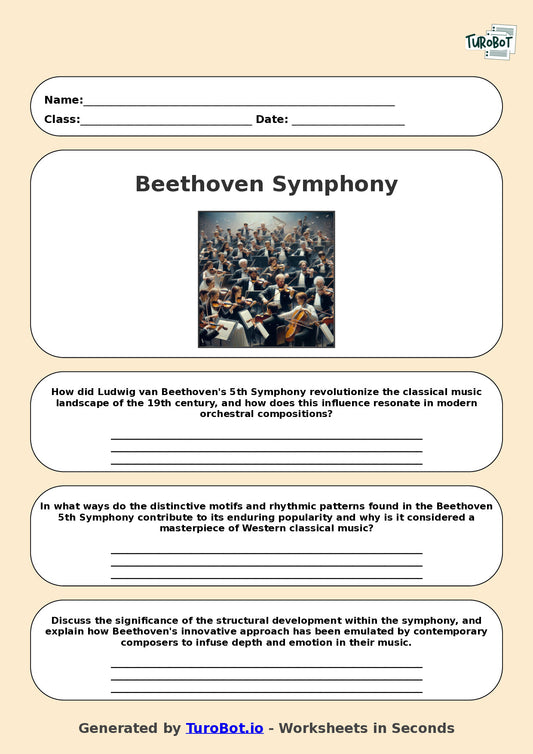 Music - Year 10 - Beethoven Symphony