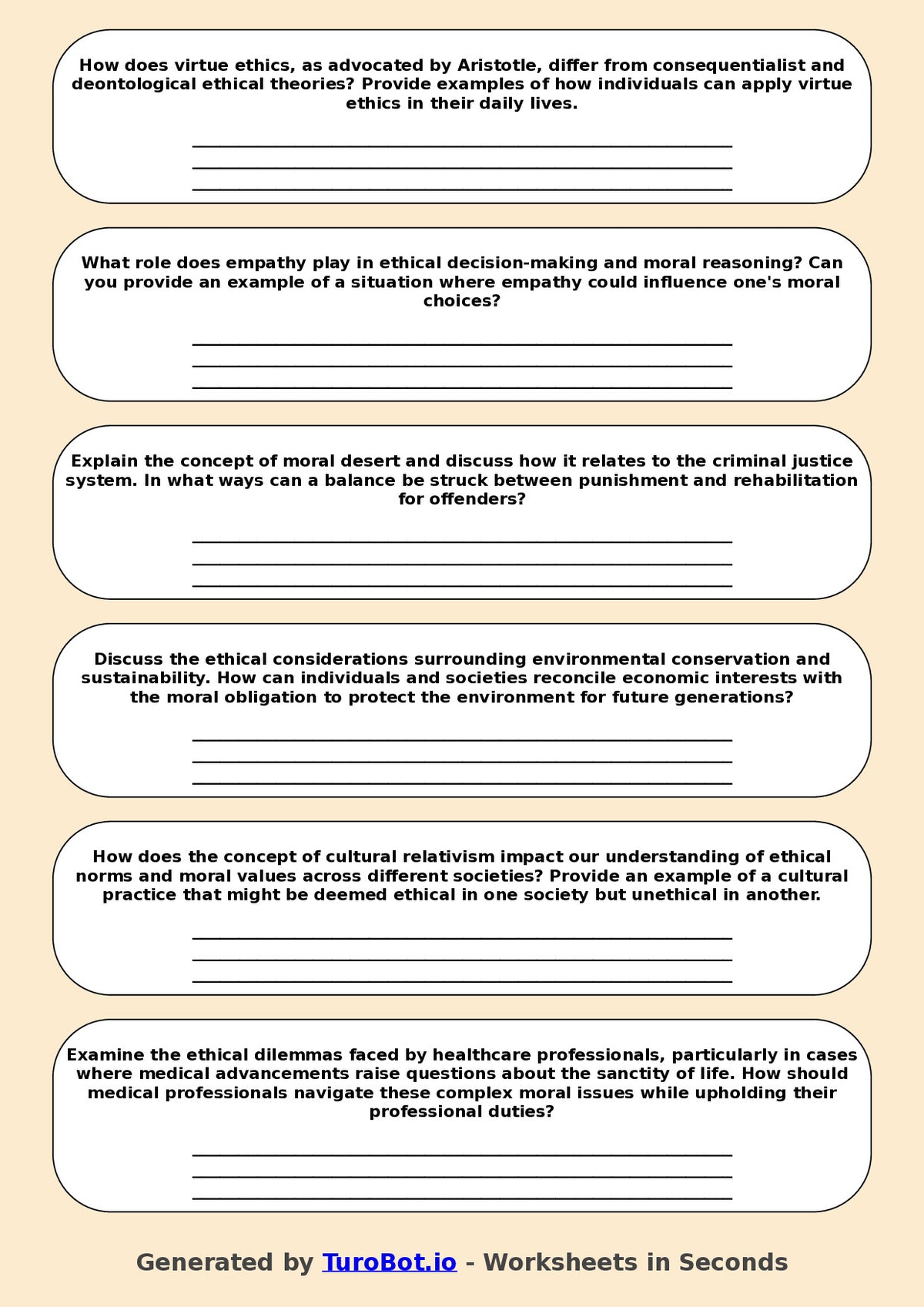 Philosophy - Year 12 - Ethics and Morality
