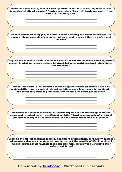 Philosophy - Year 12 - Ethics and Morality