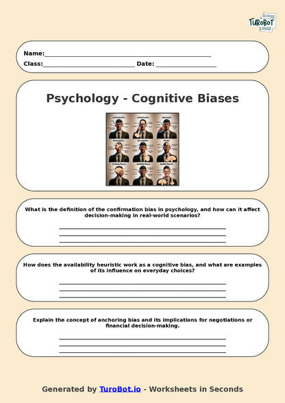 Psychology - Year 10 - Cognitive Biases