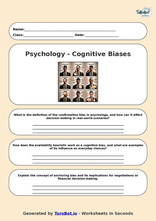 Psychology - Year 10 - Cognitive Biases