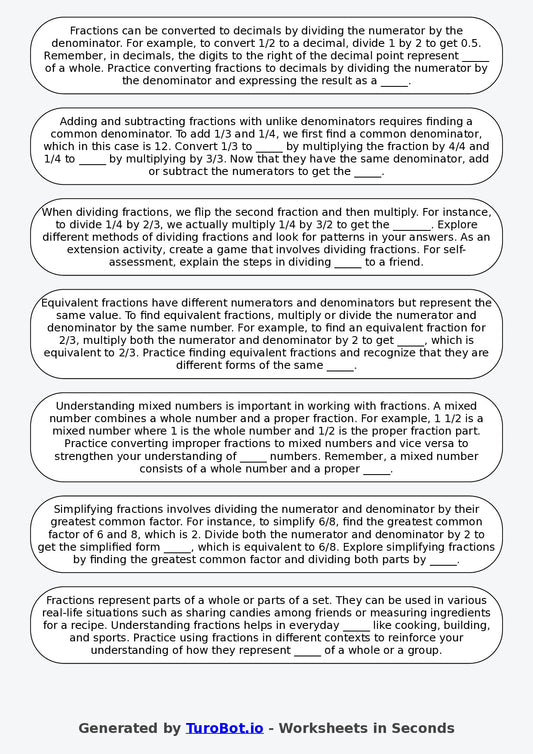 Year 3 Science Fill in the Blanks Worksheet – States of Matter