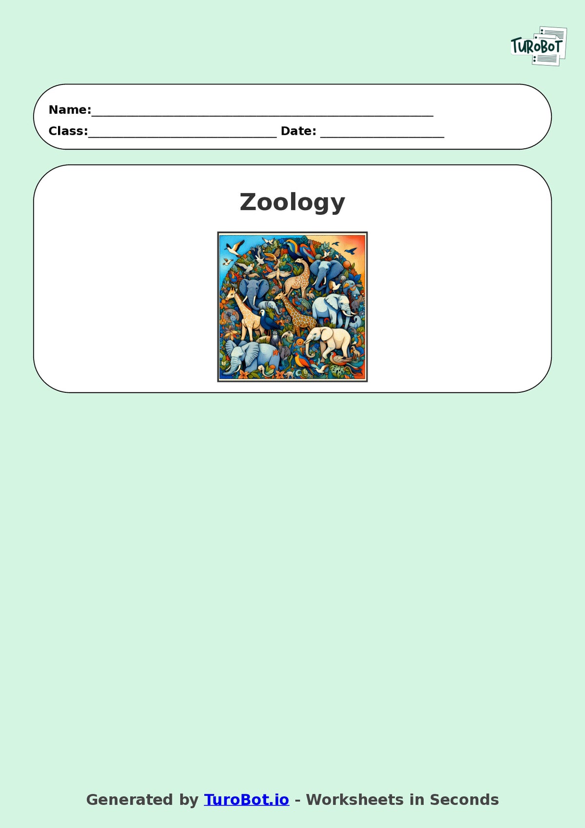 Science - Year 6 - Zoology