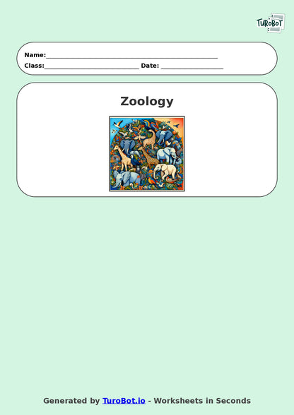 Science - Year 6 - Zoology